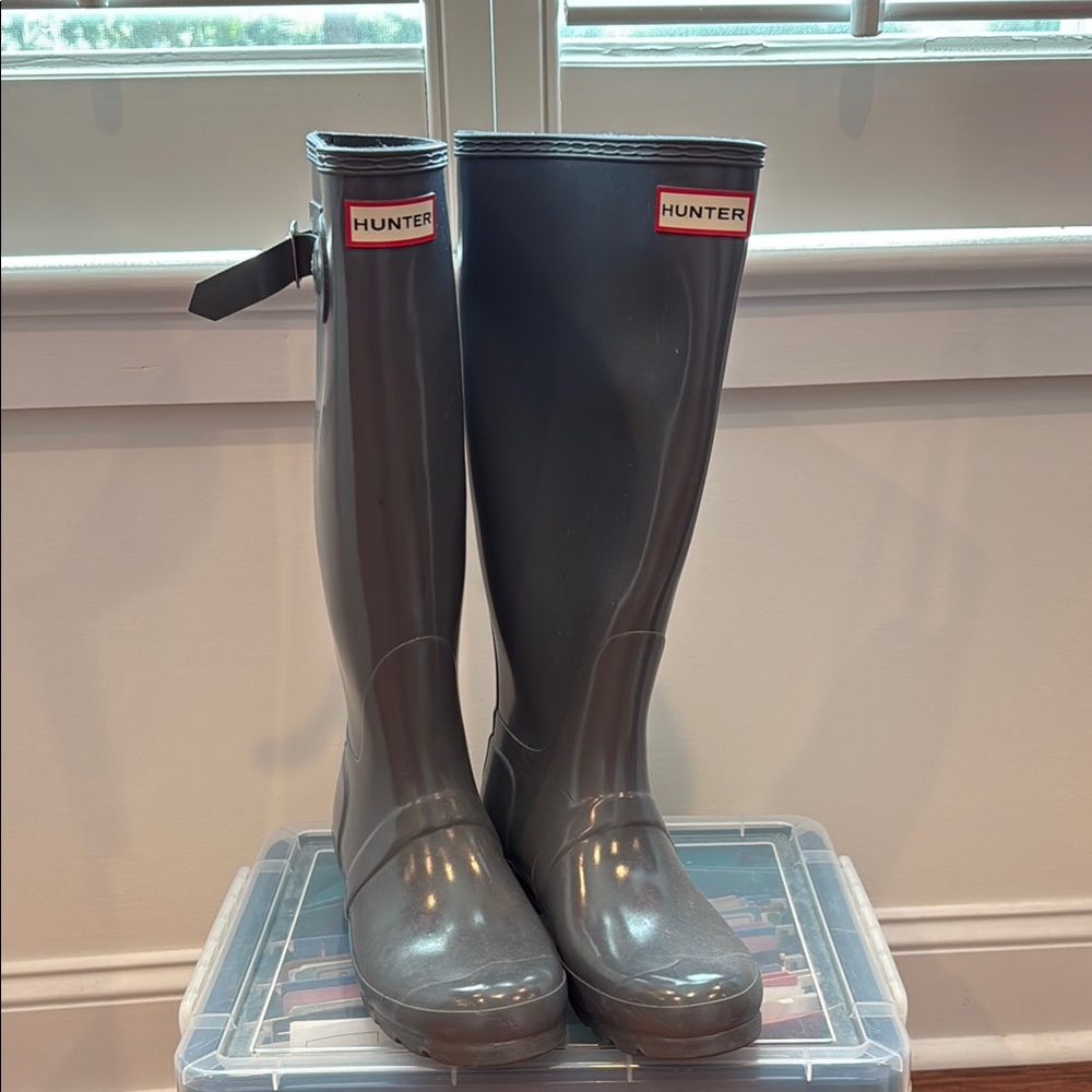 Hunter Gray Women's Rain Boots